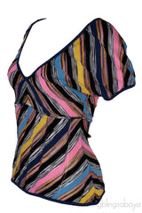 V-neck Multicolored Top