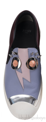 Fendi Monster Slip On Sneakers