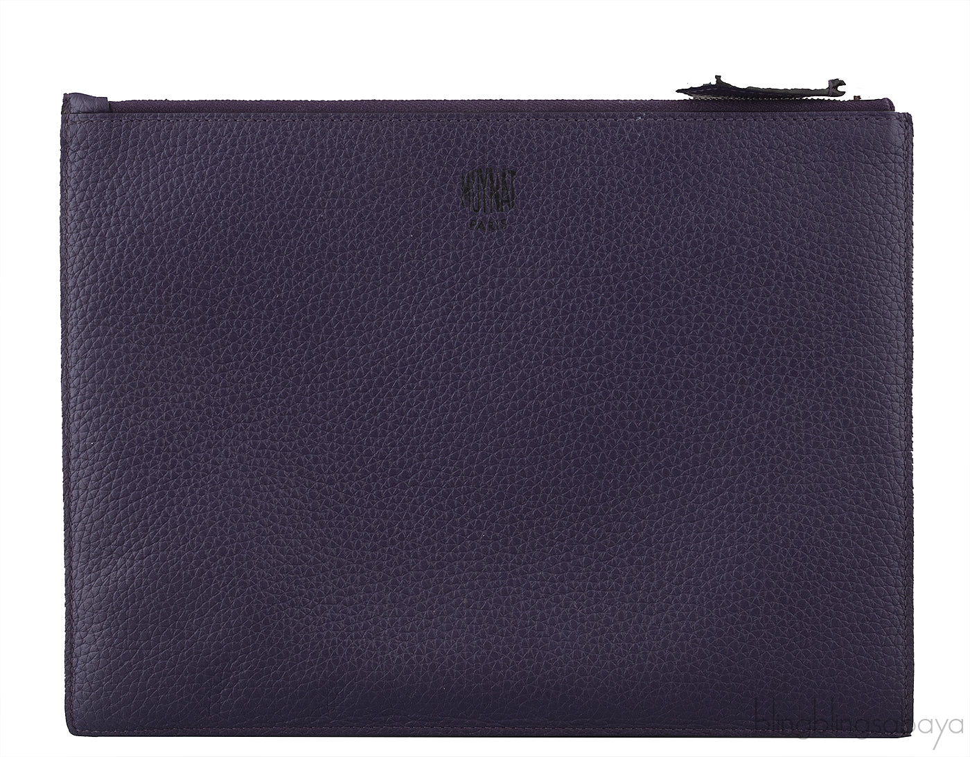 Moynat Leather Zip Pouch