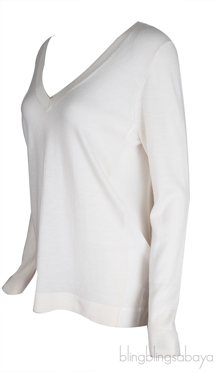 Reiss Off-white Long Sleeve Sweatshirt
