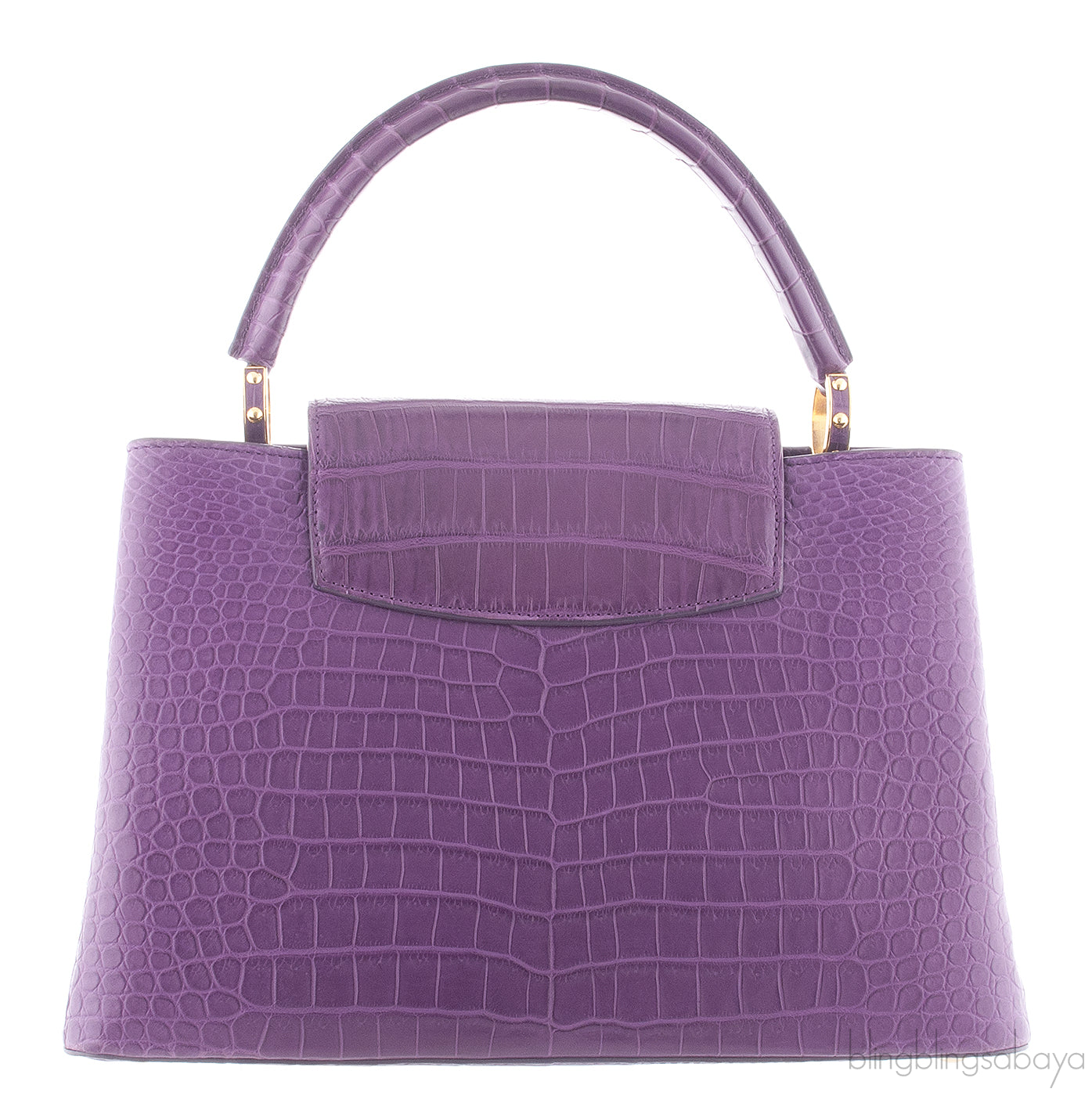 Purple Capucines Crocodile MM*
