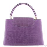 Purple Capucines Crocodile MM*