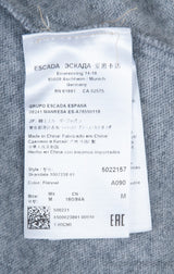 Grey Wool Beaded Cardigan