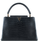 Black Capucines Crocodile MM