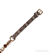Python Crystal Embellished Slim Belt