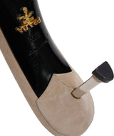 Prada Suede Crystal Mid-heel Sandals