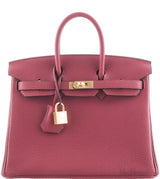 Birkin 25 Rouge Grenat GHW