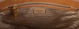 Prada Galleria Double Zip Camel Medium Shoulder Bag