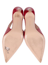 Gianvito Rossi Red Patent Robbie 85 Slingback Heels 36