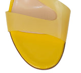 Gianvito Rossi Yellow Metropolis PVC Slingback Sandals