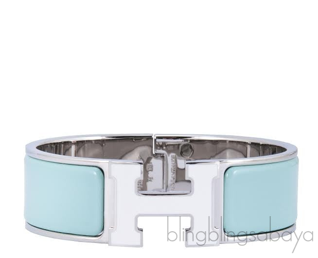 Bi-color Clic Clac H Wide Bracelet