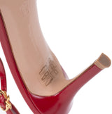 Gianvito Rossi Red Patent Robbie 85 Slingback Heels 36
