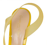 Gianvito Rossi Yellow Metropolis PVC Slingback Sandals
