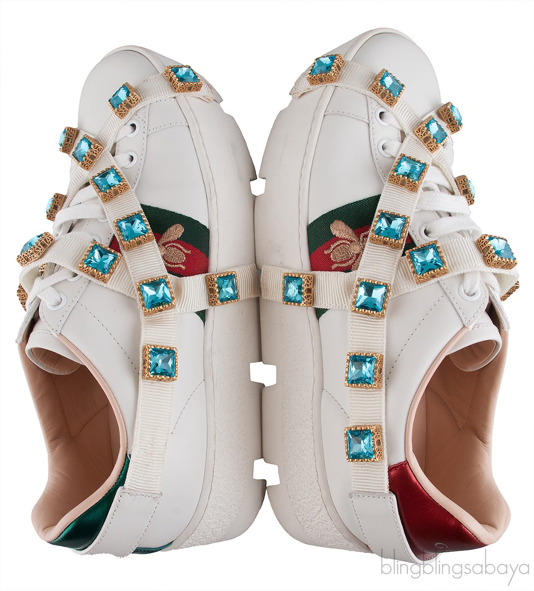 Ace Embroidered Platform Sneaker w/ Crystals