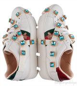 Ace Embroidered Platform Sneaker w/ Crystals