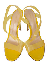 Gianvito Rossi Yellow Metropolis PVC Slingback Sandals