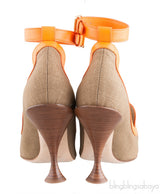 Brecon Contrast Trim Canvas Pumps