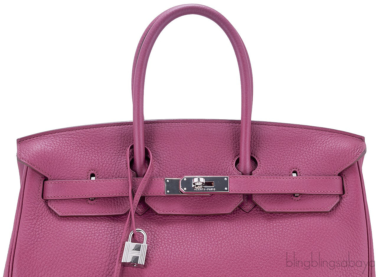 Birkin 35 Bois de Rose Taurillon Clem