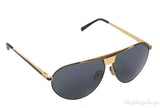 Linda Farrow LFL461 Black & Gold Aviator Sunglasses