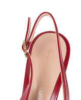 Gianvito Rossi Red Patent Robbie 85 Slingback Heels 36