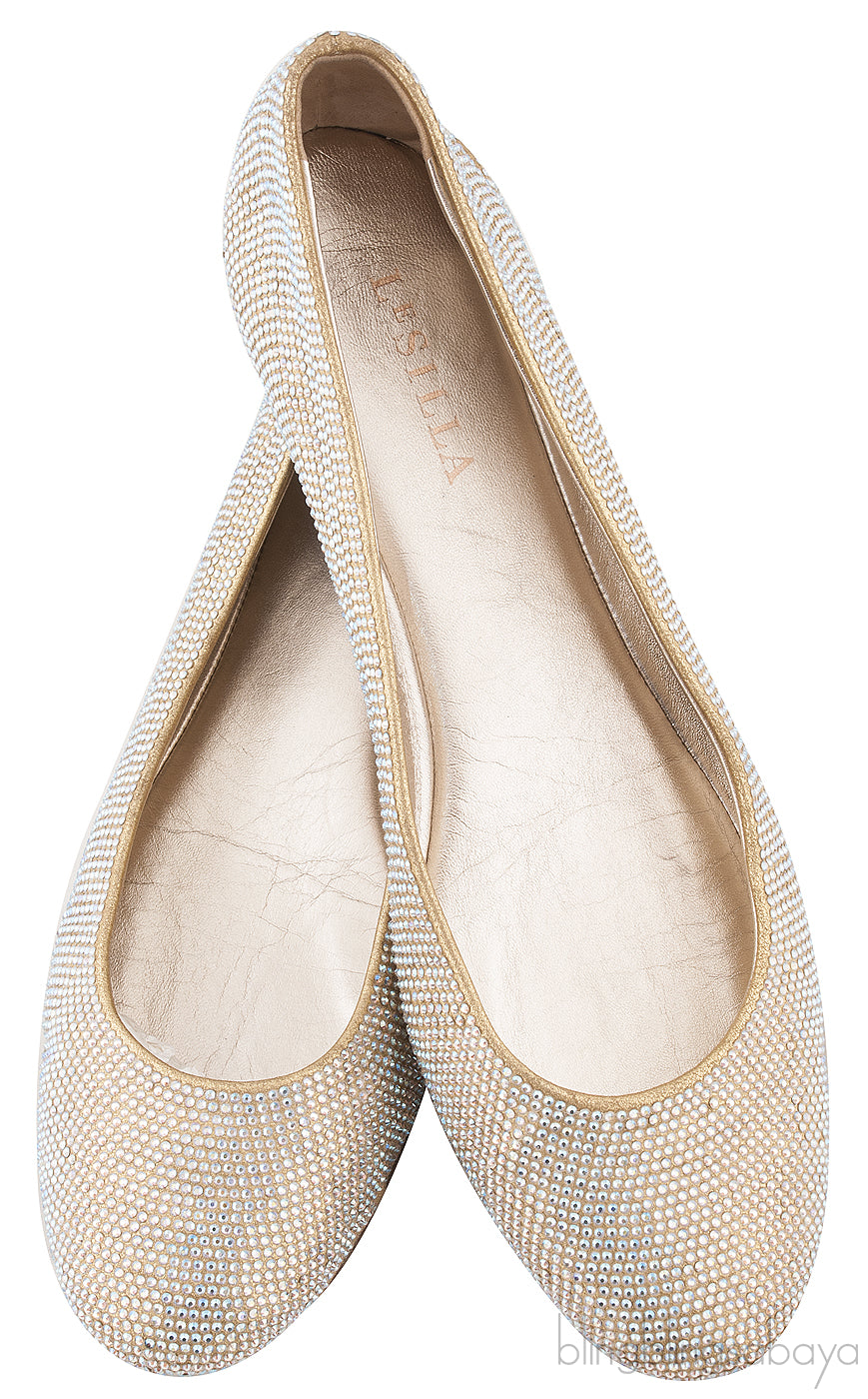 Crystal Embellished Ballet Flat