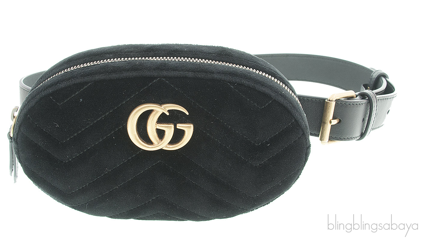 GG Marmont Velvet Belt Bag