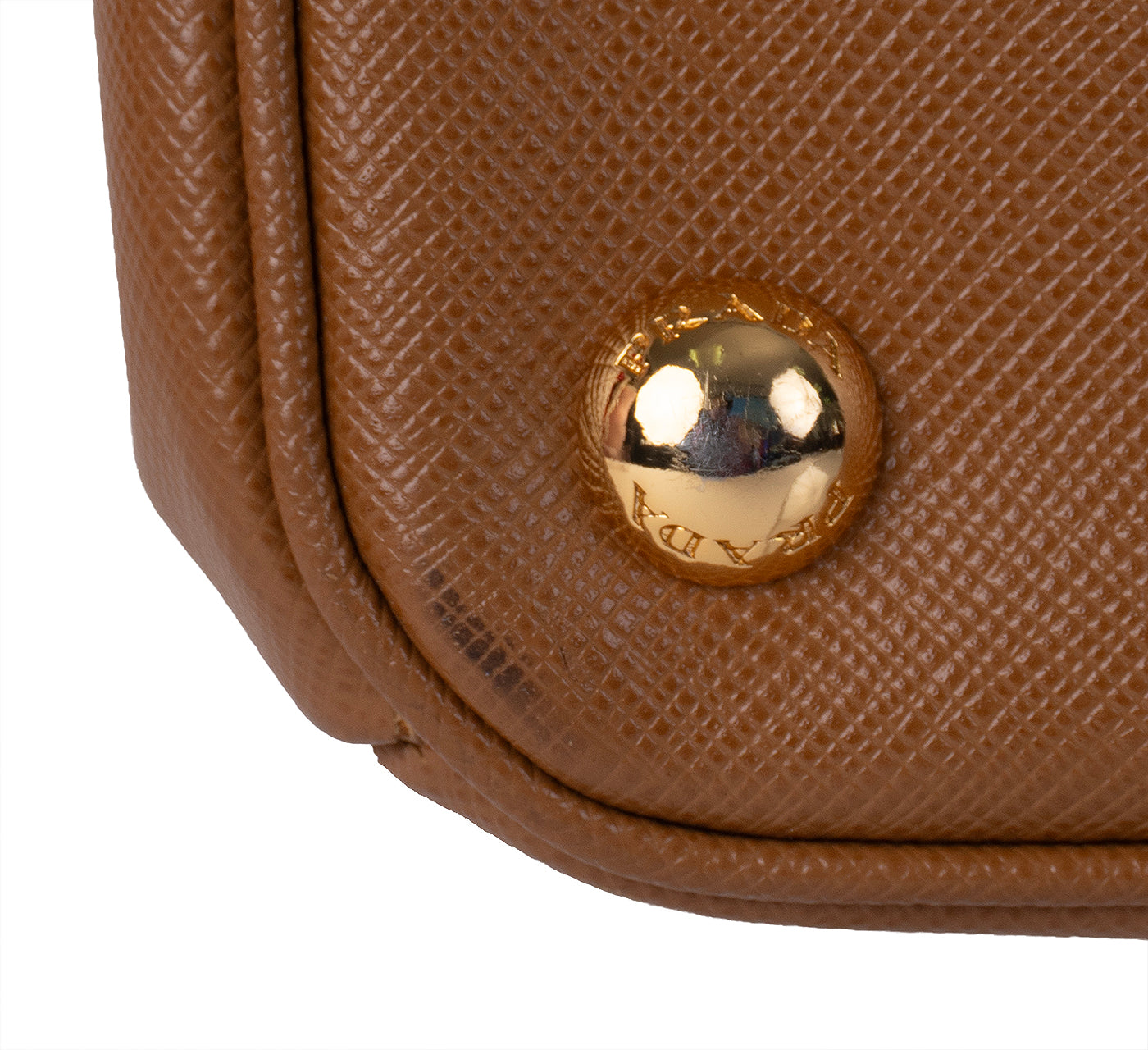 Prada Galleria Double Zip Camel Medium Shoulder Bag