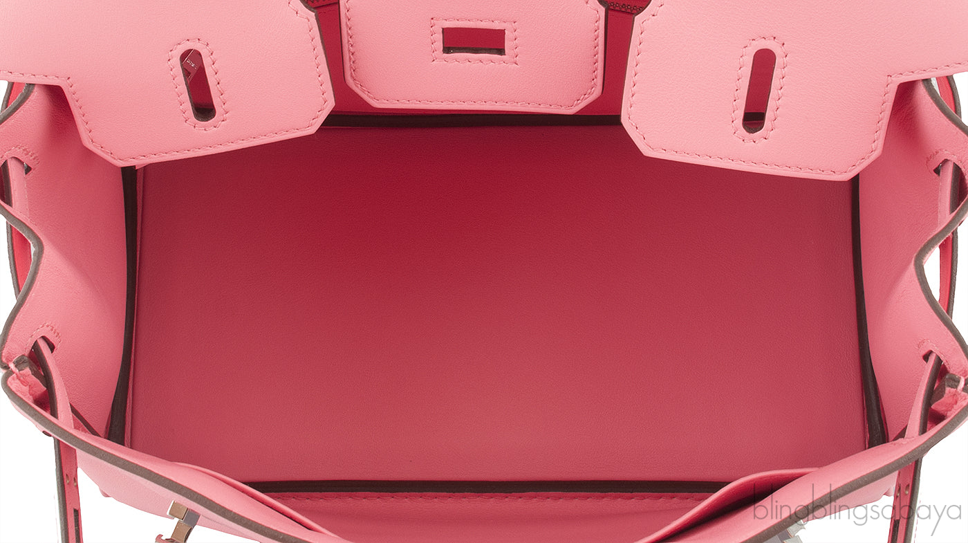 Birkin 25 Swift Rose Ete PHW