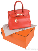 Birkin 30 Tadelakt Capucine GHW