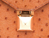 Vintage Medor Gold Ostrich Clutch