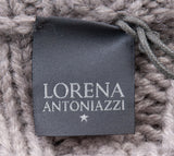 Grey & White Cable Knit Sweatshirt
