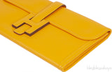 Jige Elan Clutch Epsom Jaune d\'Or