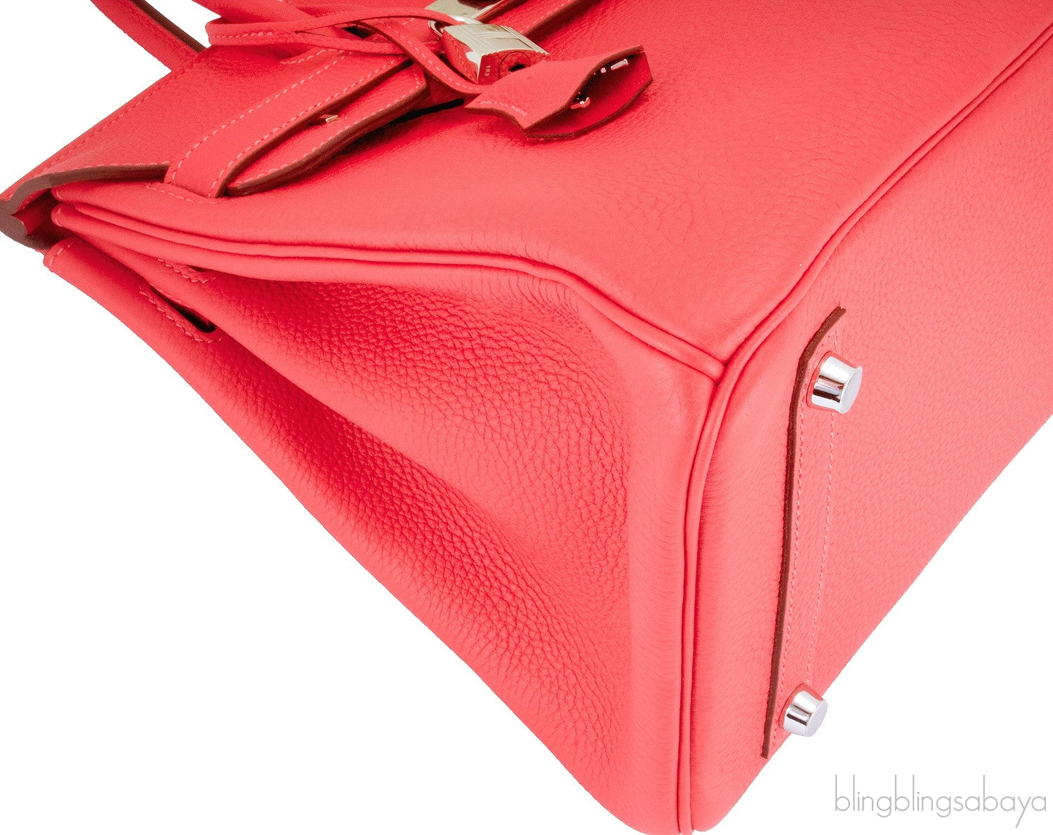 Birkin 30 Red Pivoine Togo PHW