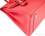 Birkin 30 Red Pivoine Togo PHW