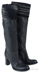 Black Leather Boots
