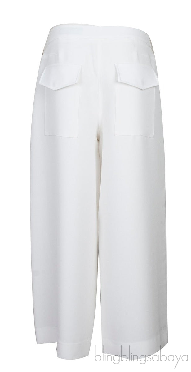 White Wide Leg Trouser