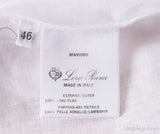 Norlia White Linen Midi Dress