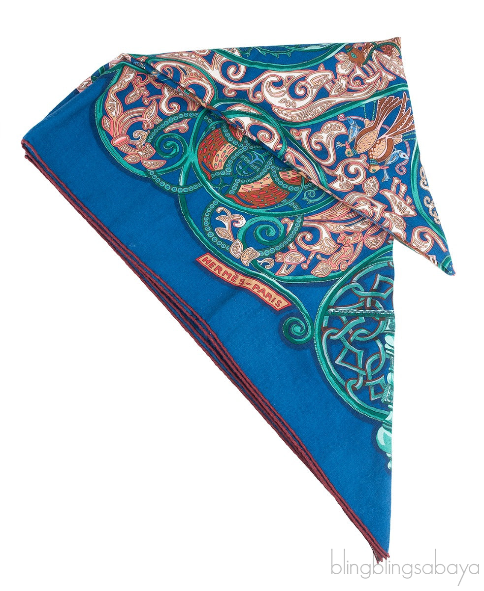 Cashmere Silk La Charmante Aux Animaux Scarf 140