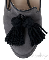 Suede Dexley Tassle Mule