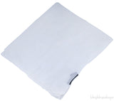 Plain White Long Rectangular Scarf