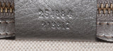 Gucci Silver Python Bamboo Handle Bag