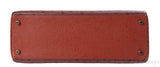 Hermes Kelly 32 Ghillies Rouge H Sunset and Brique Ostrich Bag