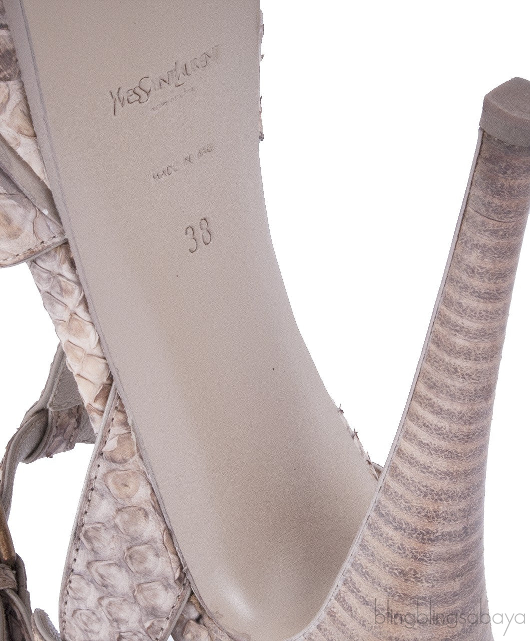 Tribute Python Leather Sandals