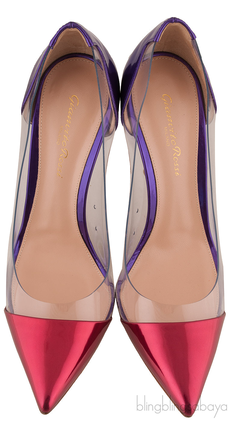 Red & Purple Plexi Pumps