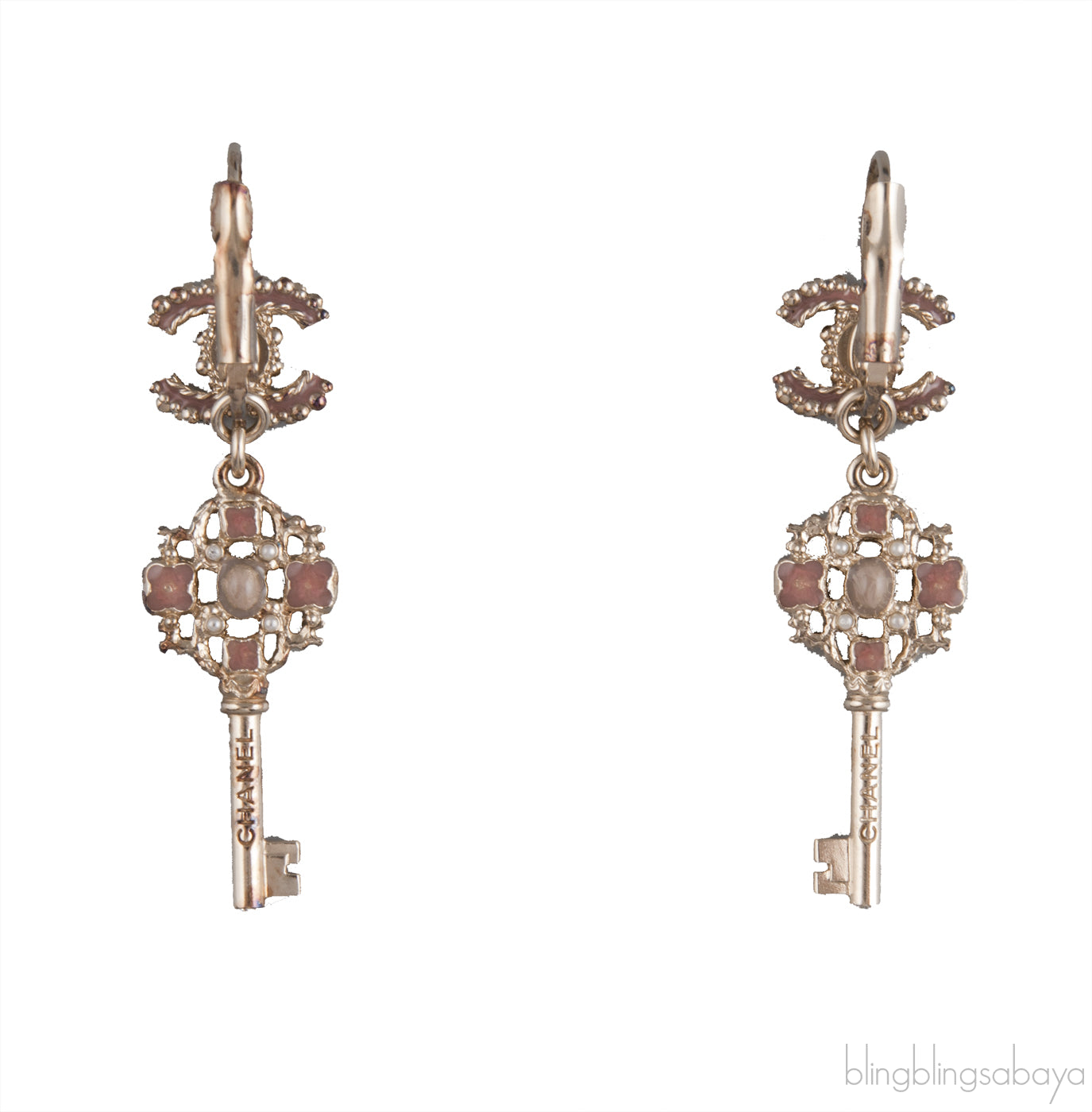 CC Key Piercing Earrings