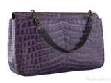 Purple Crocodile Handbag