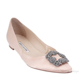 Hangisi Nude Satin Flat