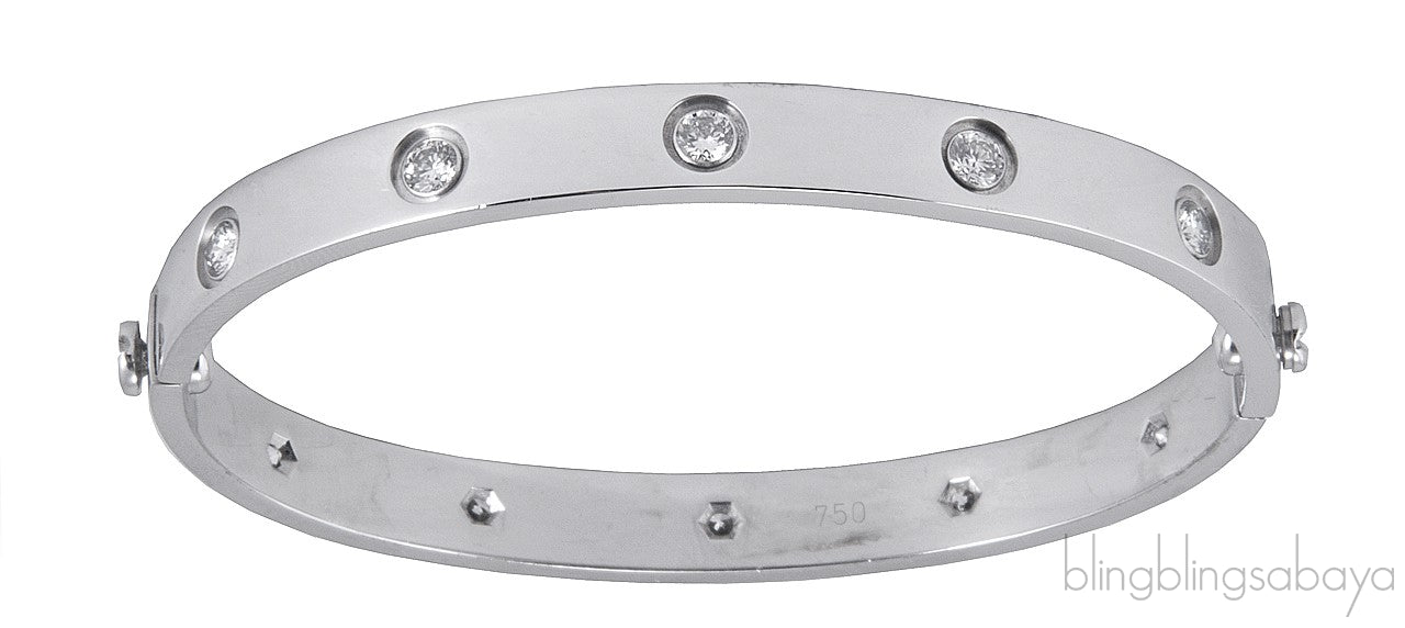 White Gold LOVE Diamond Bracelet