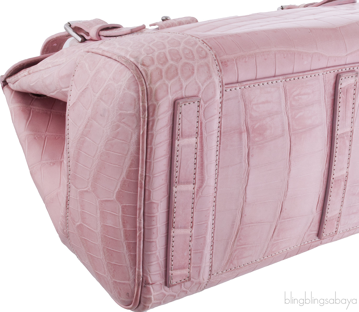 Ricky Light Pink Alligator Bag