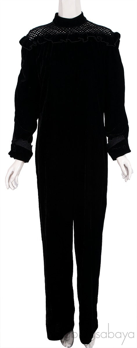 Black Velvet Jumpsuit